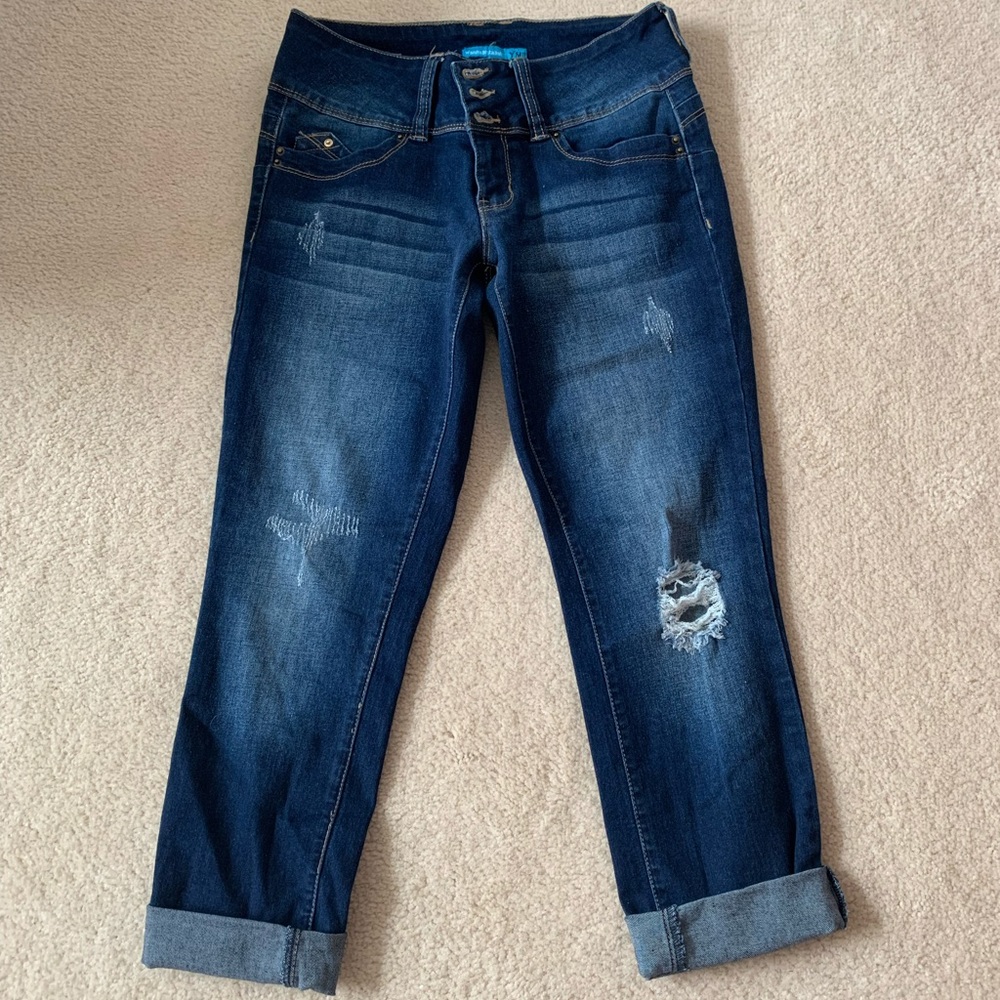 YMI wanna betta butt denim capris